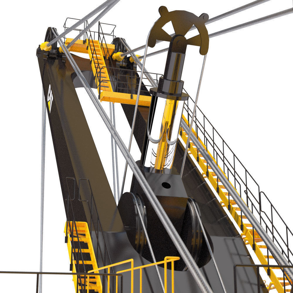 Rope Shovel Cat 7495HF 3D model_19