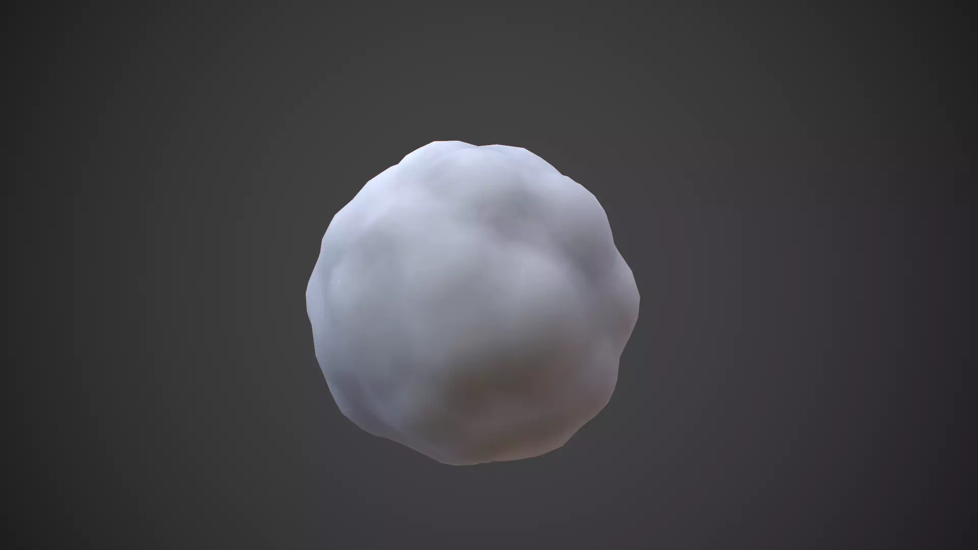 Snowball ball Low-poly 3D model