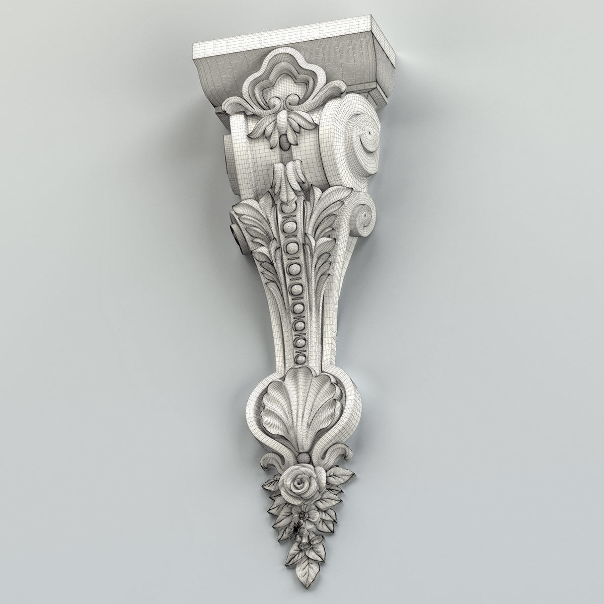 Corbel 014 3D model_7