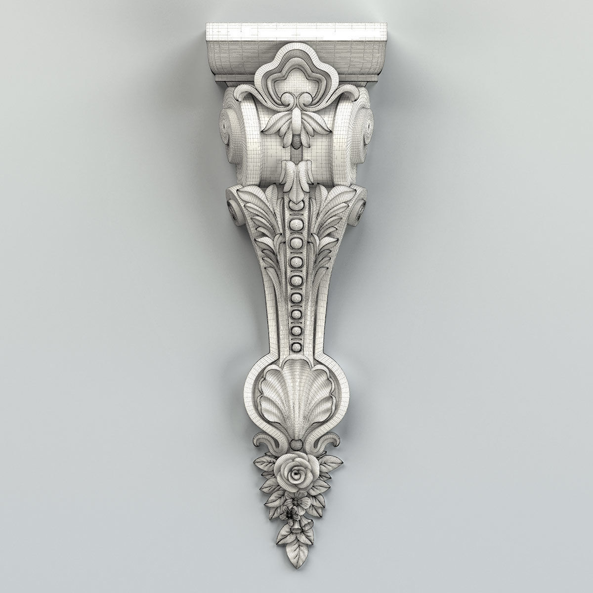 Corbel 014 3D model_5