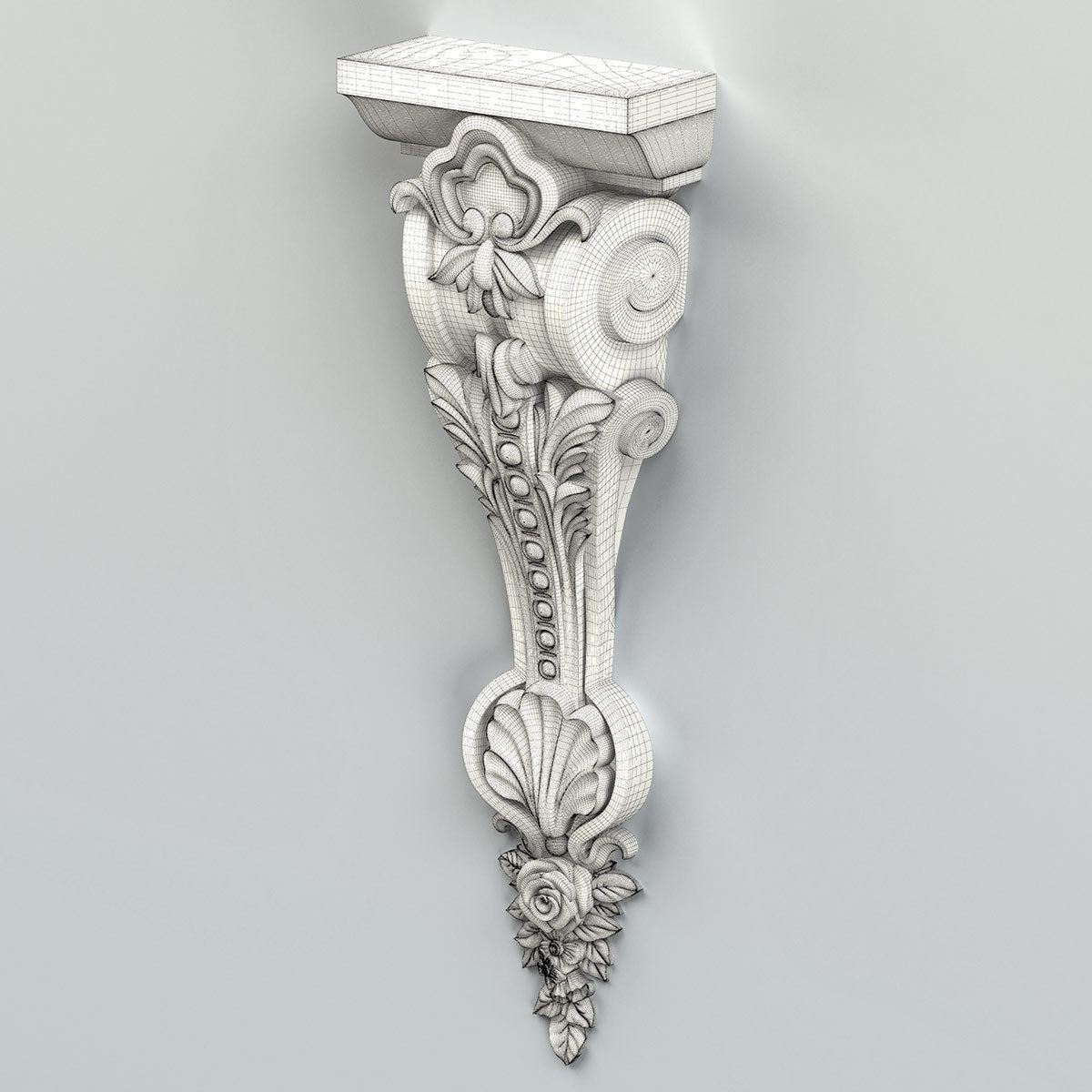Corbel 014 3D model_6