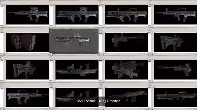 SA80-Assault-Rifle weapons pack