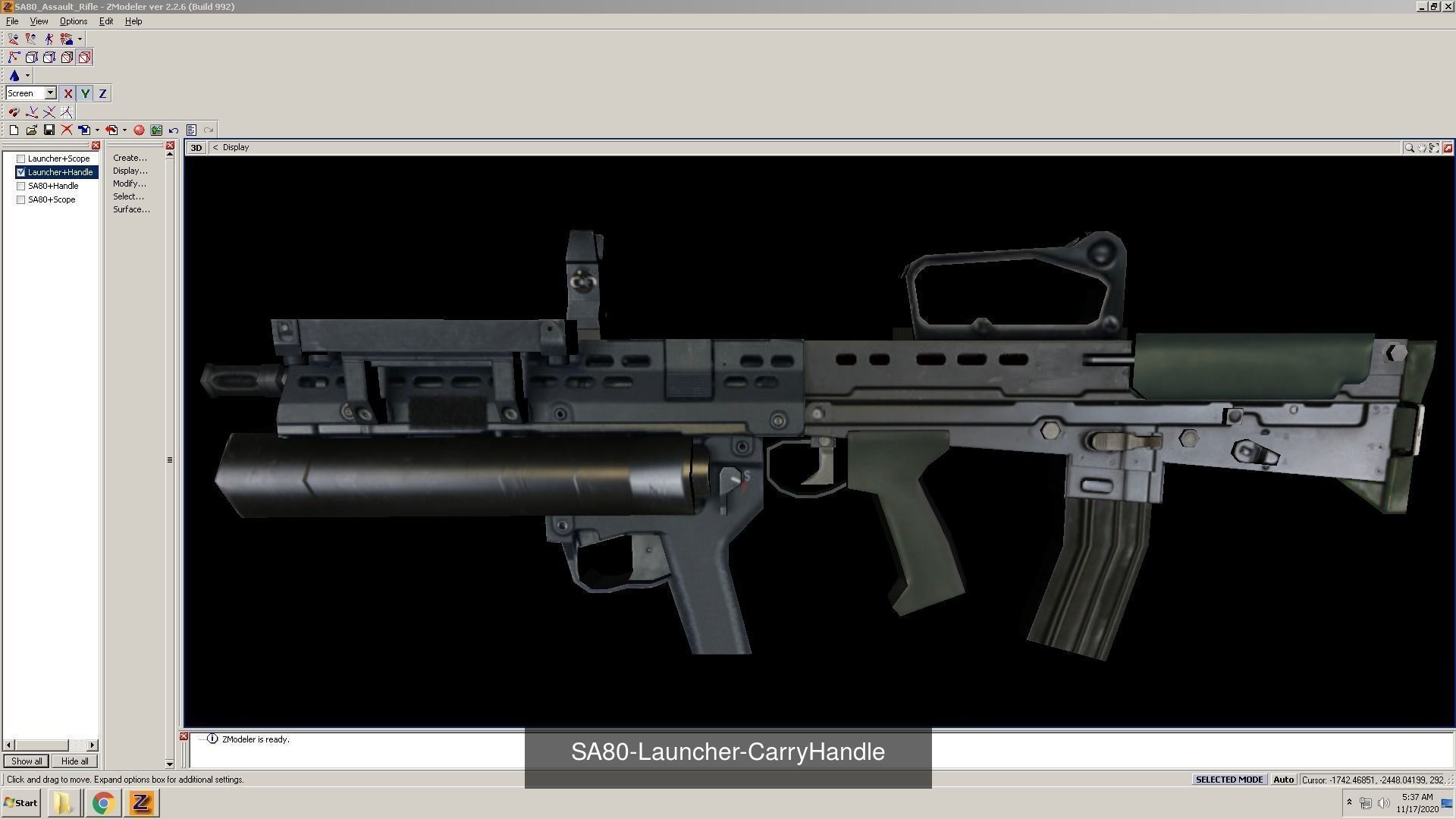 SA80-Assault-Rifle weapons pack 3D Model Collection_3