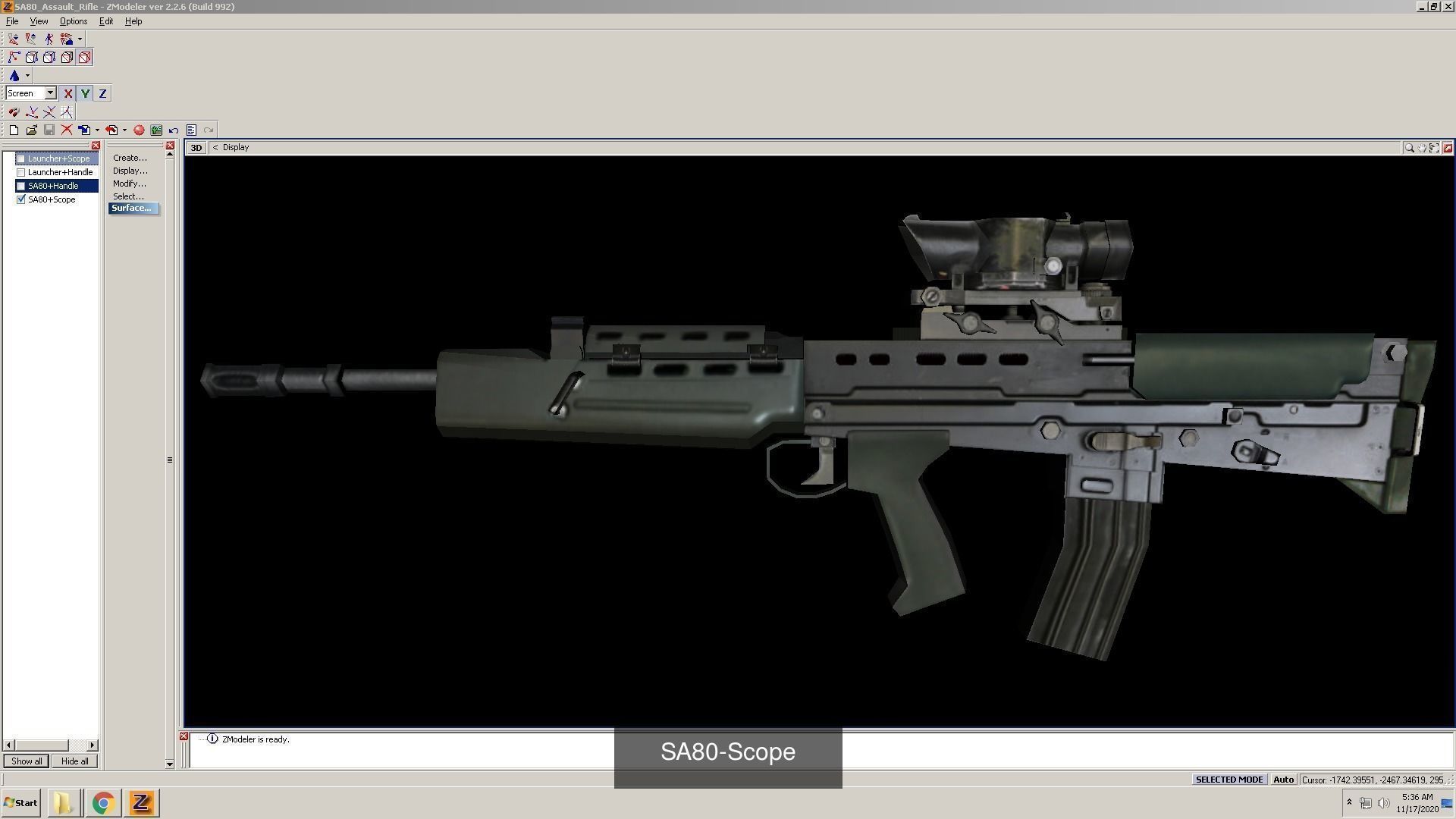 SA80-Assault-Rifle weapons pack 3D Model Collection_1