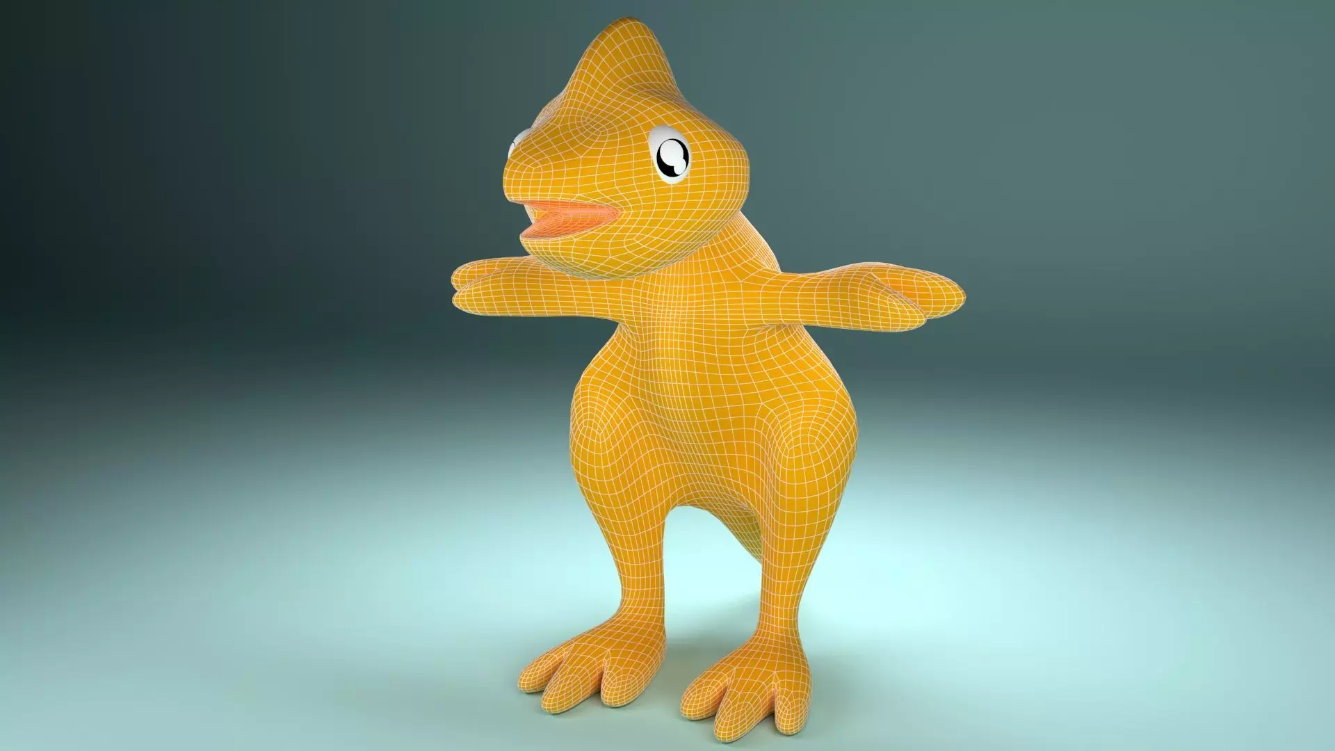 DiNOs orange dinosaur 3D model_0