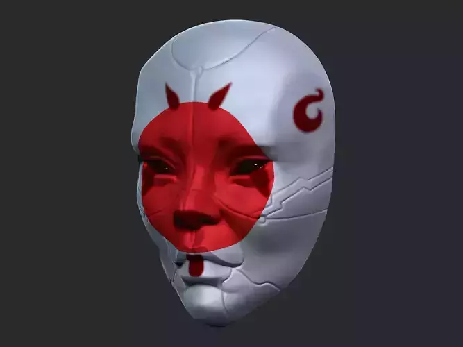 Geisha Mask - Ghost in the Shell 3D print model