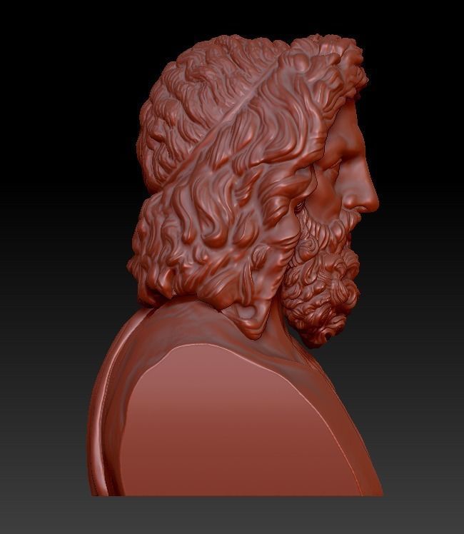 Zeus of Otricoli statue 3D print model_4