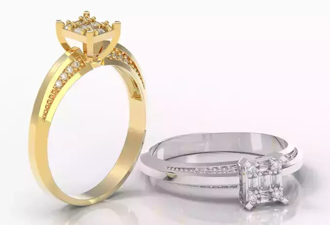 M 1299006 Baguette ring