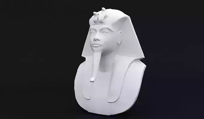 Egyptian kING Tutankhamun Mask  Low-poly 3D model