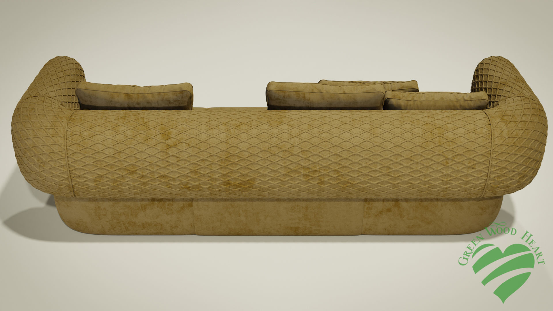 Velvet Sofa 3D model_1