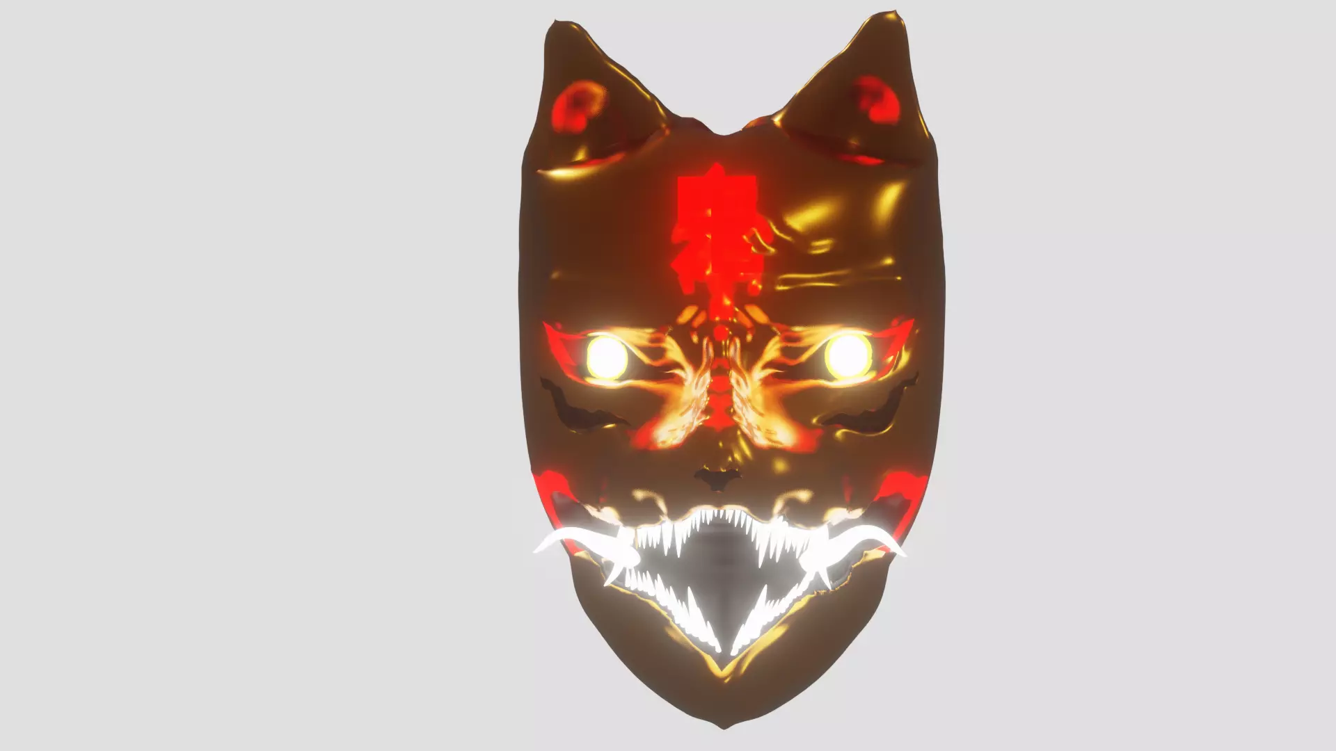 kitsune character model Low-poly 3D model