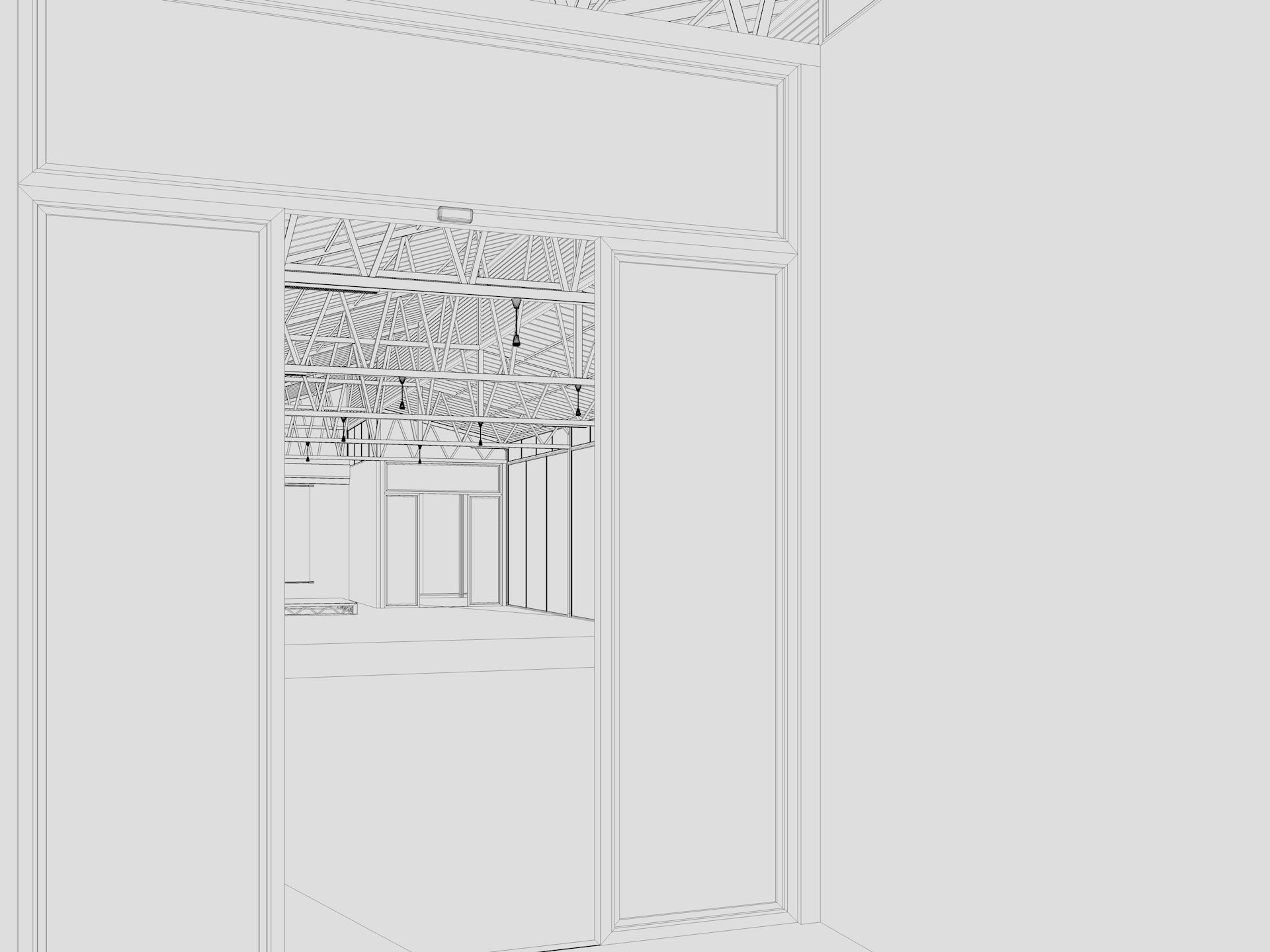 Modern Event Hall 3D model_24