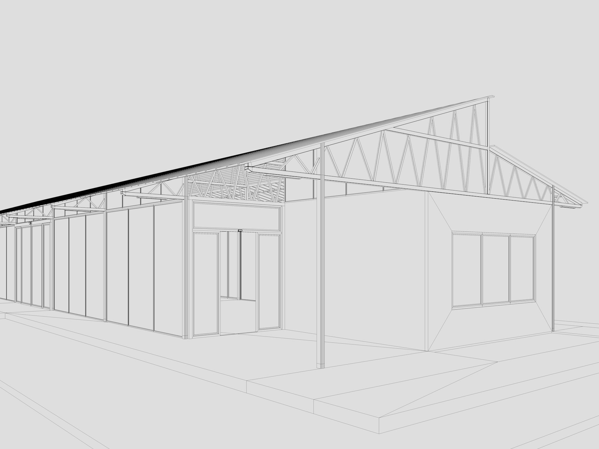 Modern Event Hall 3D model_19