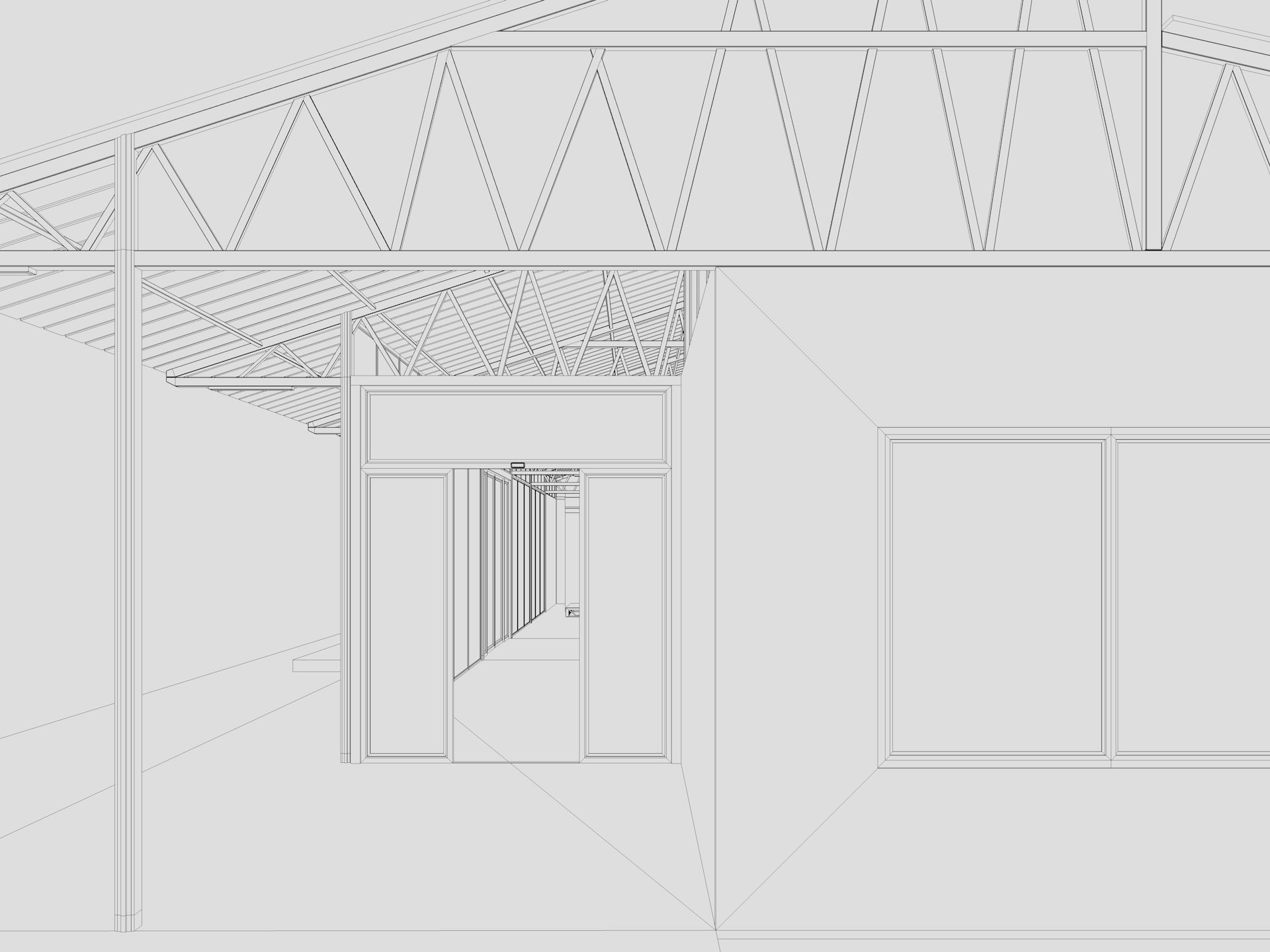 Modern Event Hall 3D model_23