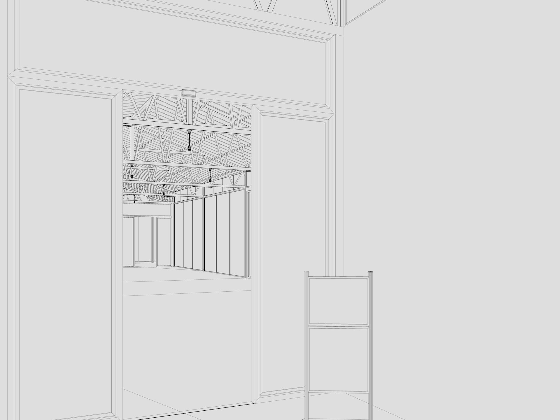 Modern Event Hall 3D model_21