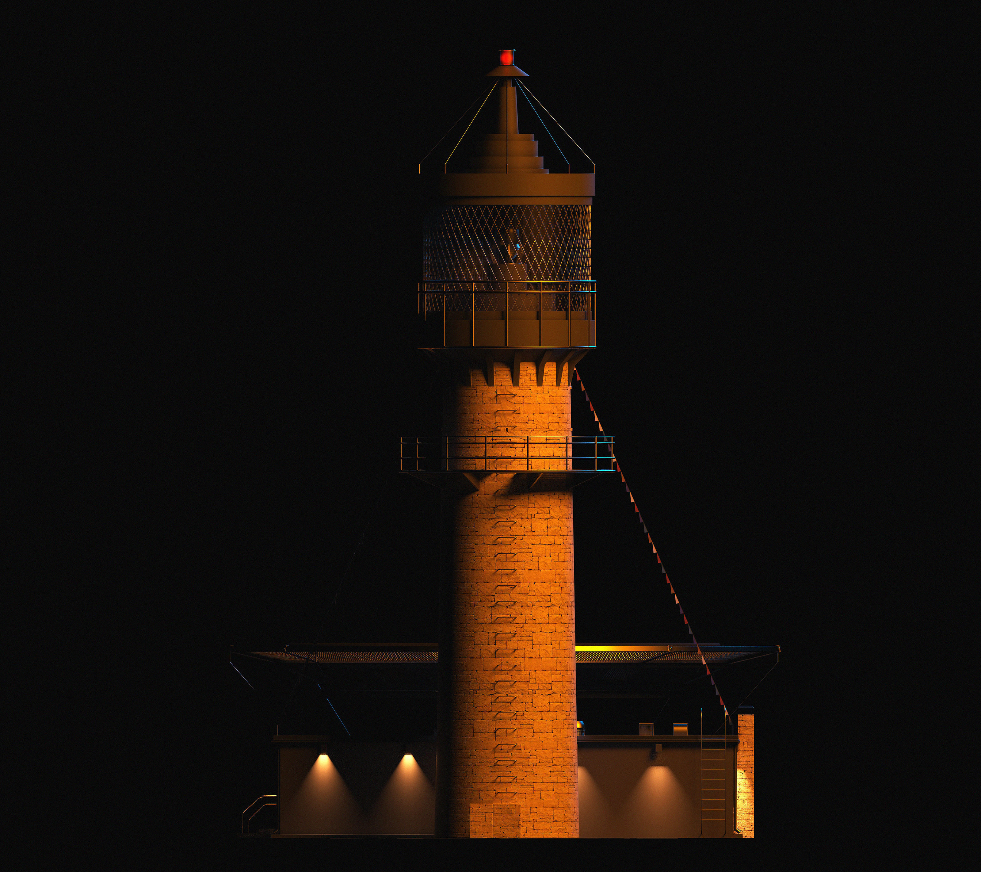 Lighthouse helicopter and 3D model_6