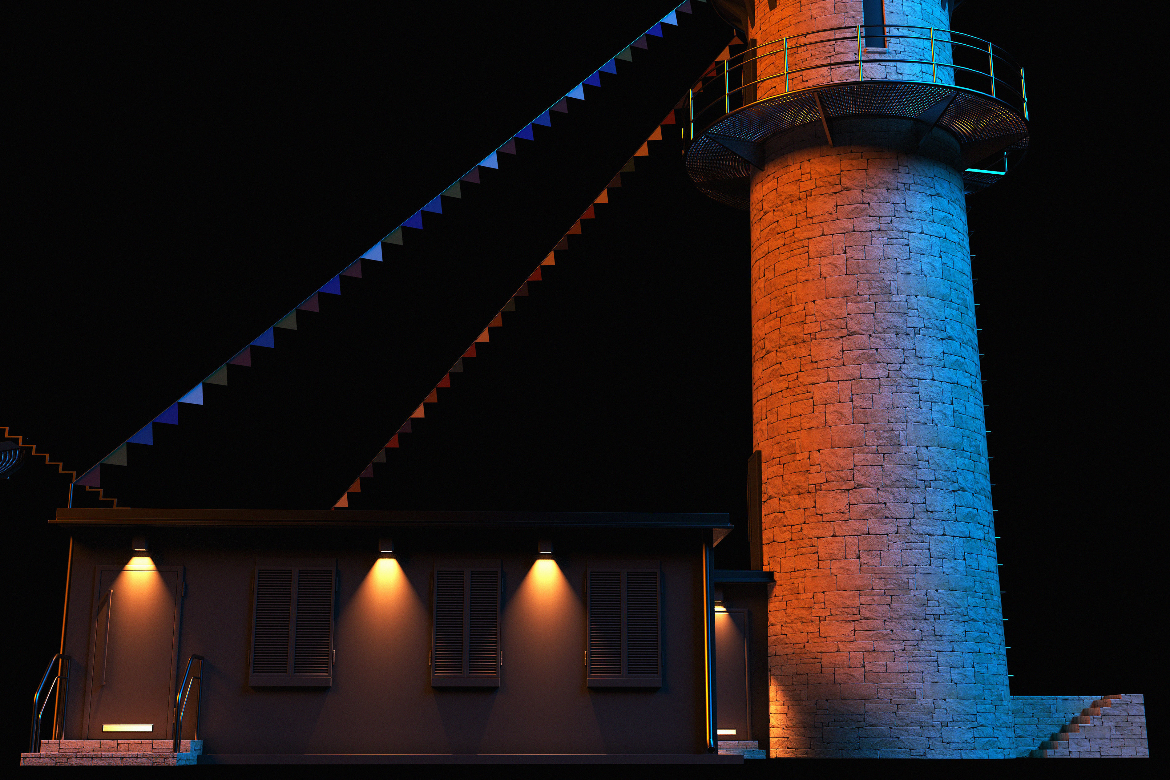 Lighthouse helicopter and 3D model_8