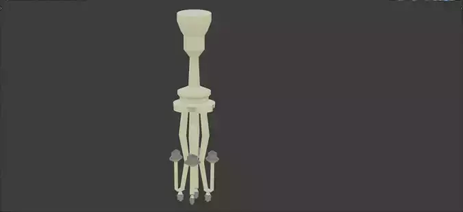 Chandelier stool with two legs