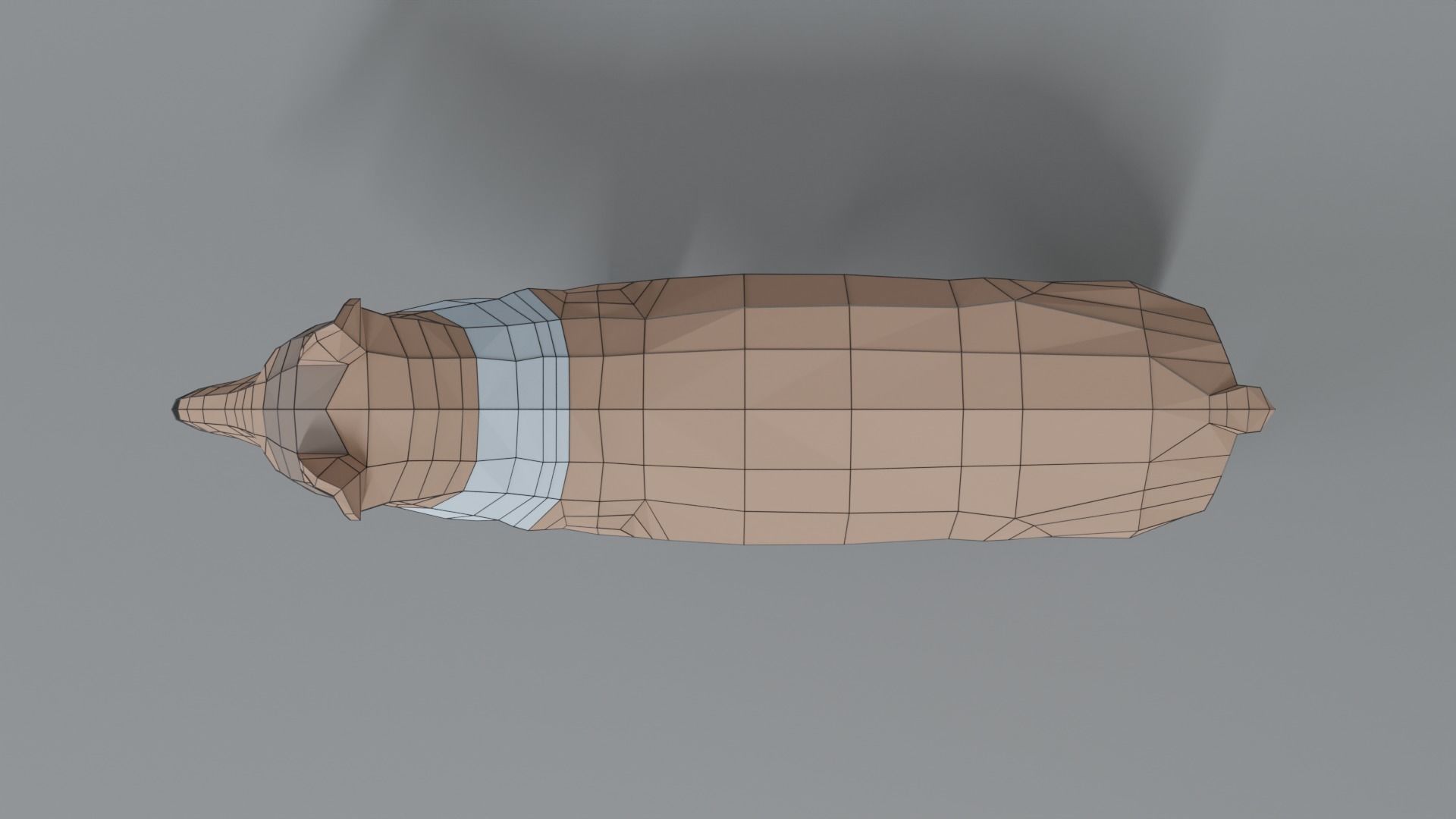 Low Poly Cartoon Rough Collie Dog Low-poly 3D model_17