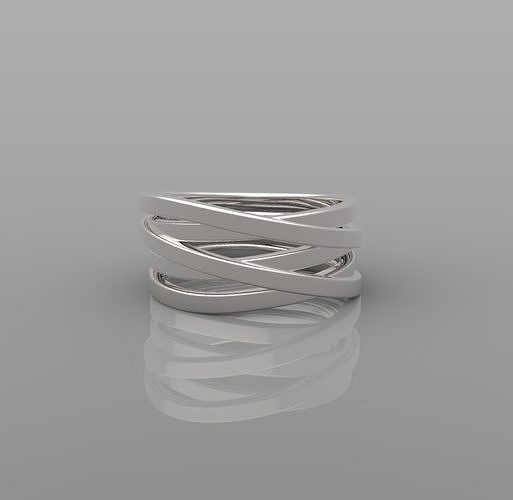 Polished Lines Ring 3D print model