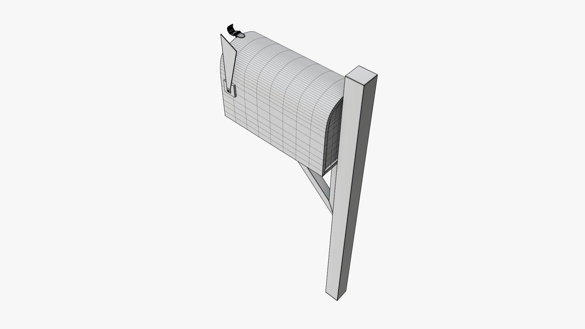 Mailbox classic 02 3D model_8