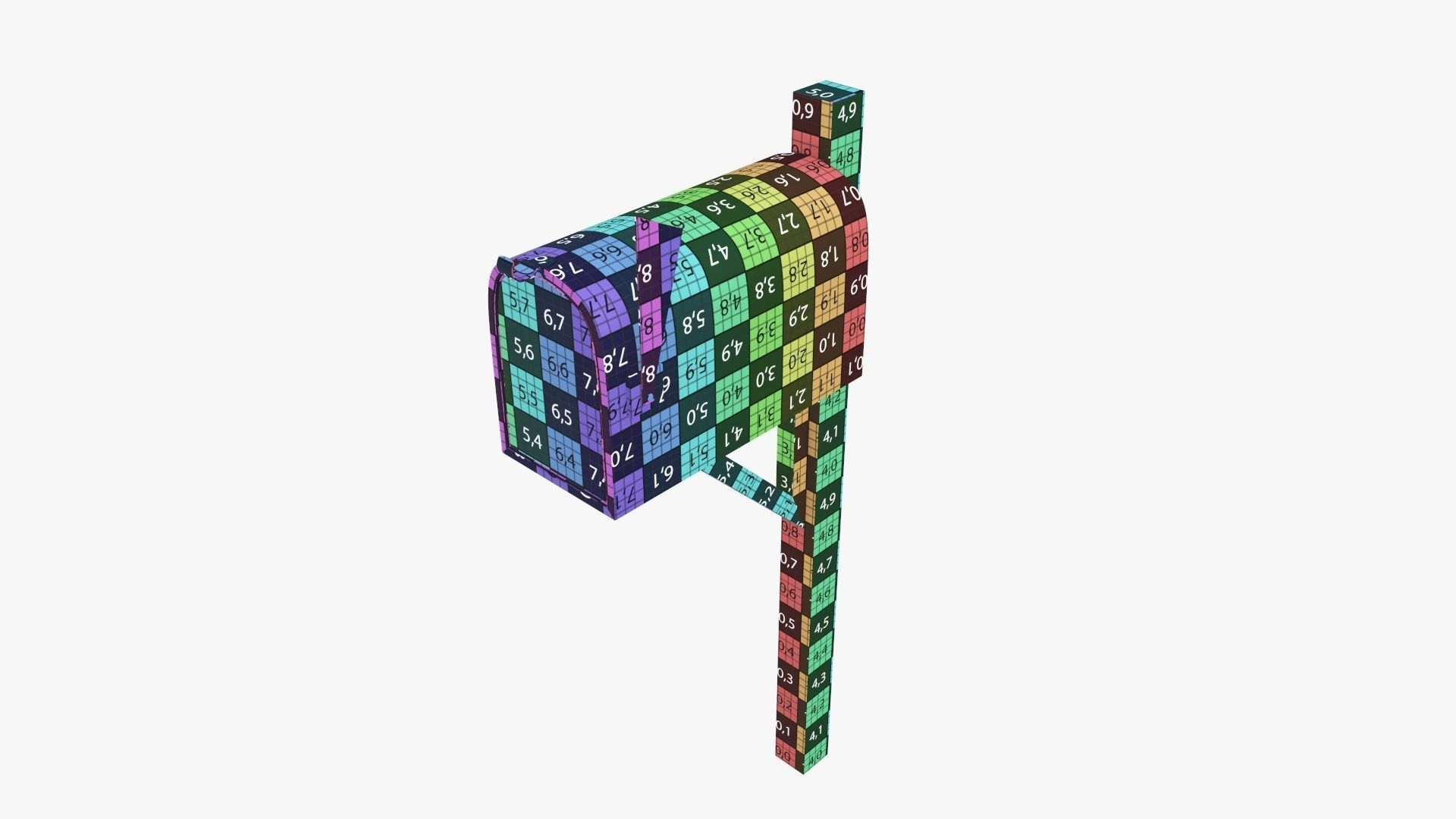 Mailbox classic 02 3D model_12