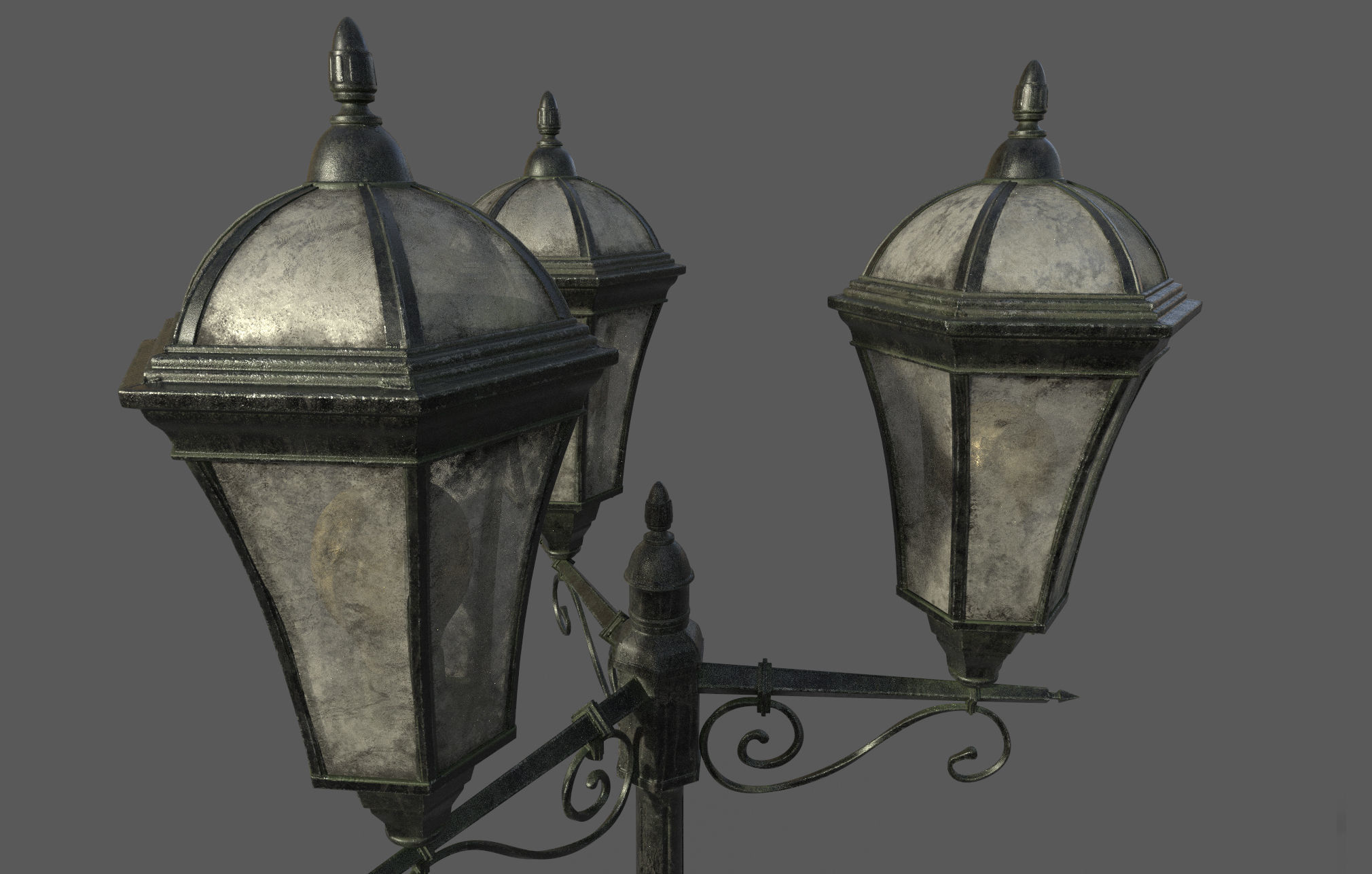 parisian street light  3D model_10