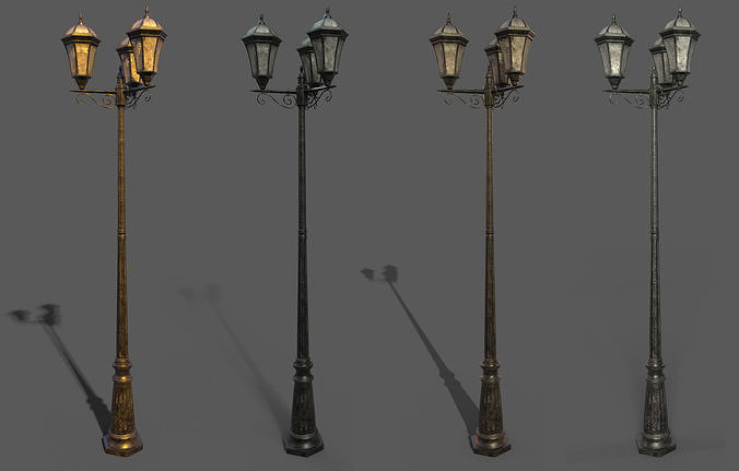 parisian street light  3D model