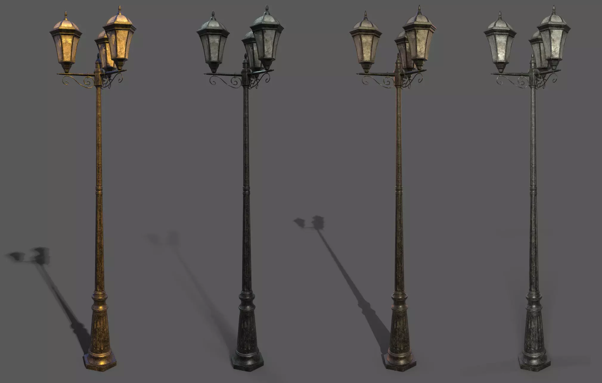 parisian street light  3D model_0