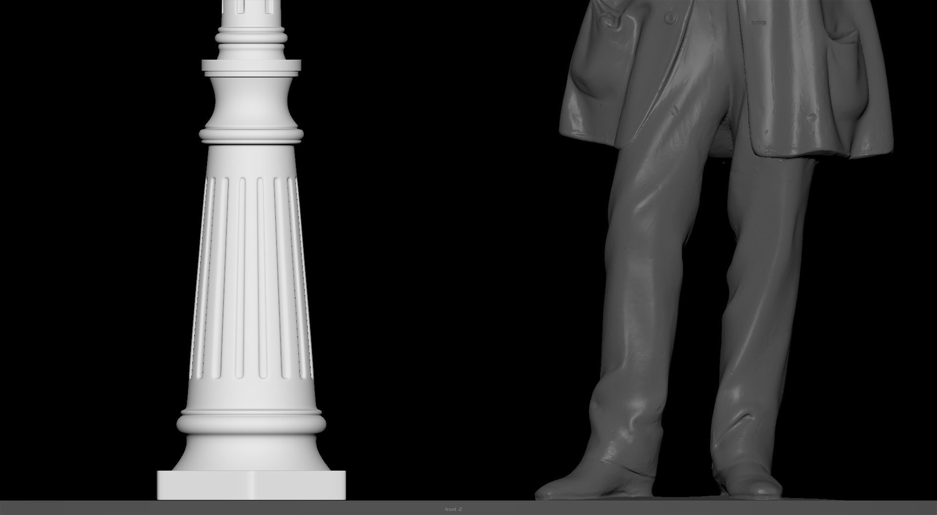 parisian street light  3D model_5