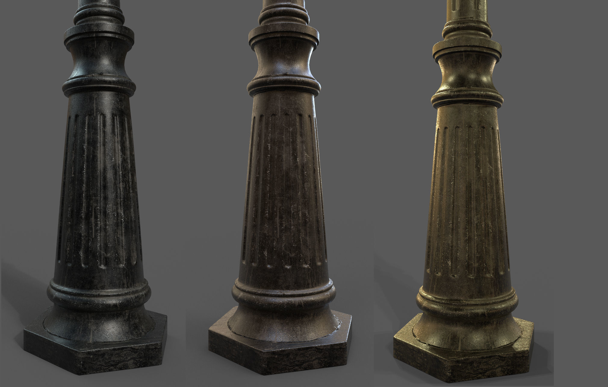 parisian street light  3D model_11