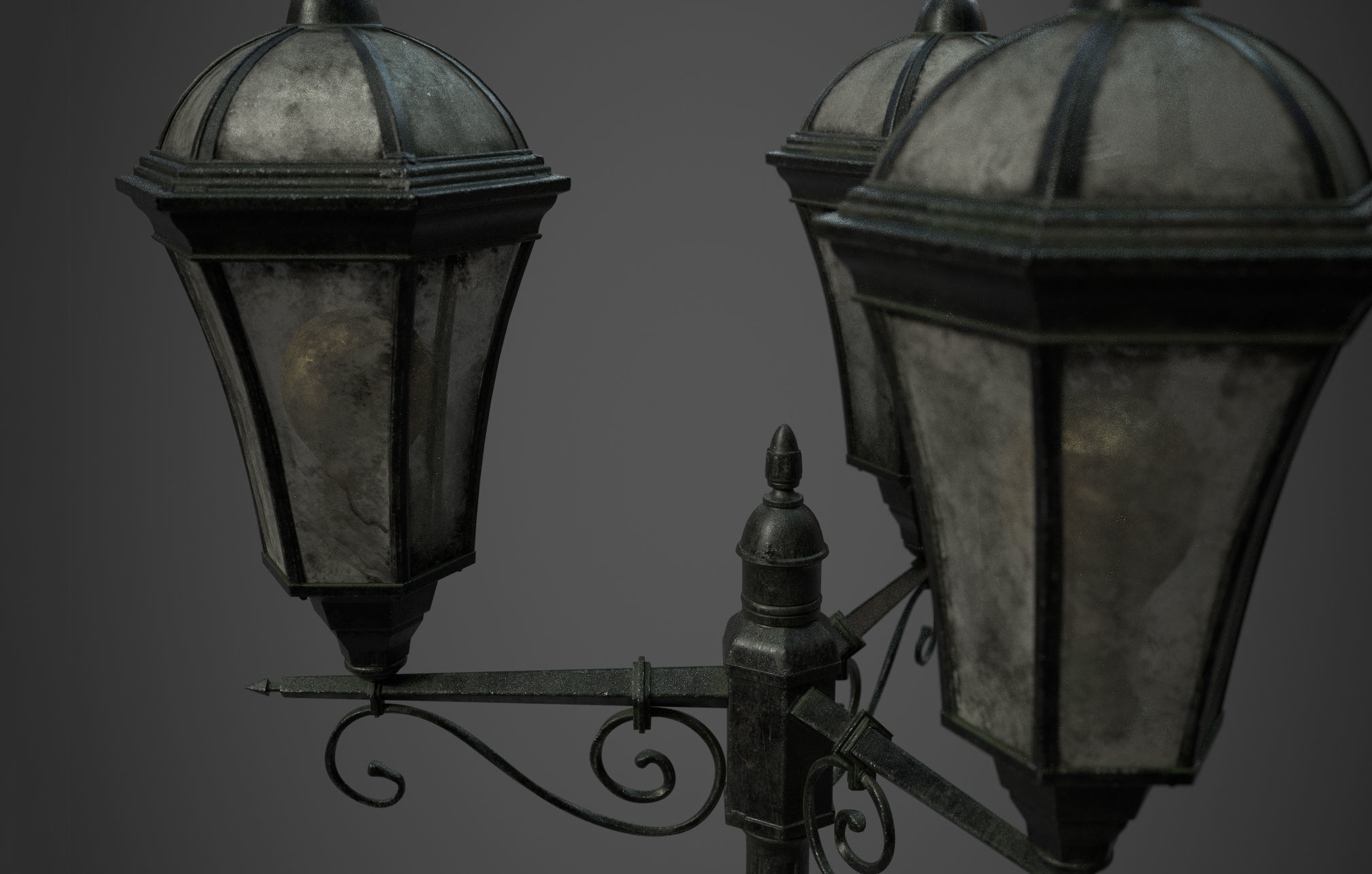 parisian street light  3D model_12