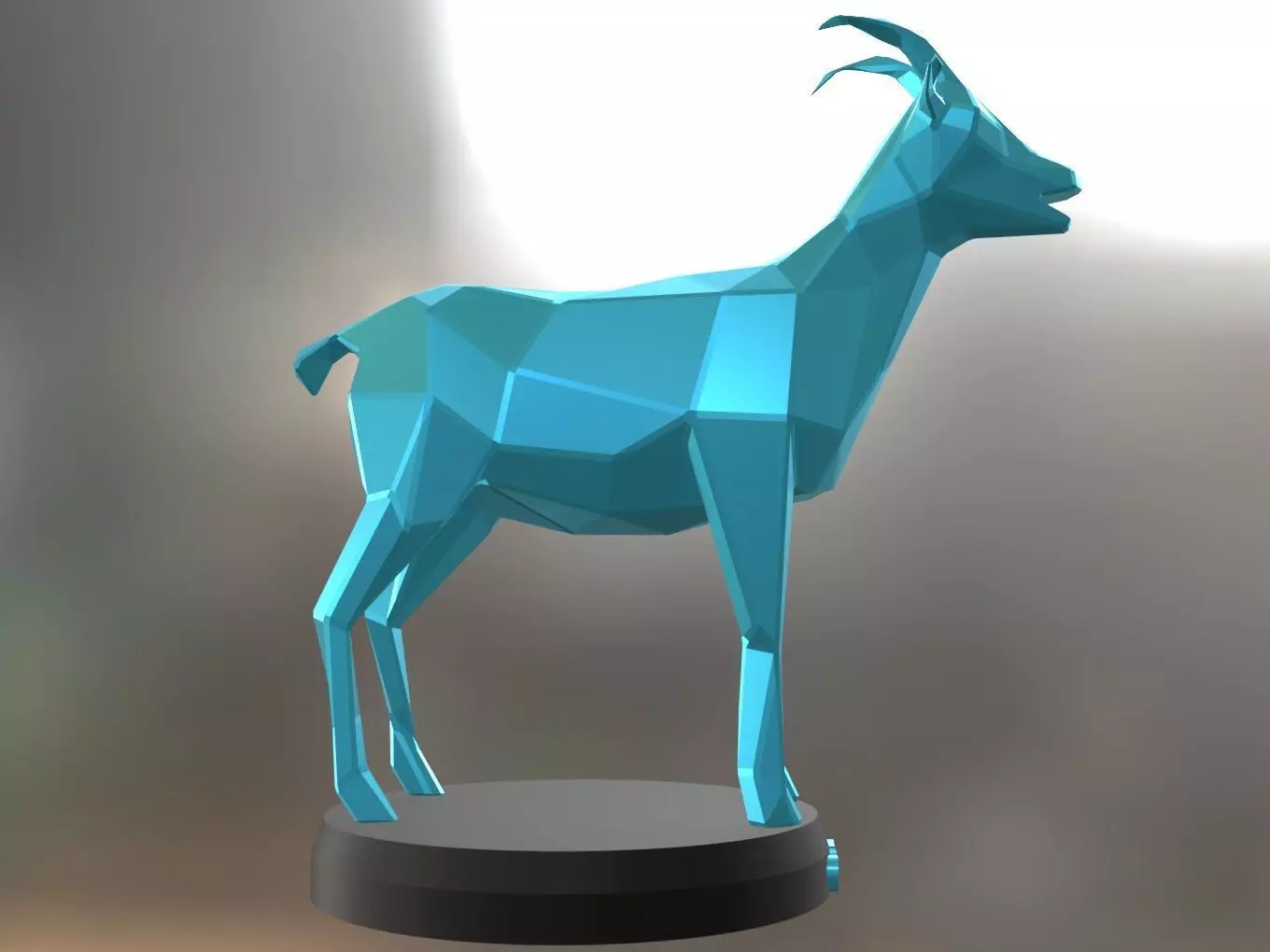 Poly Goat 3D print model_0