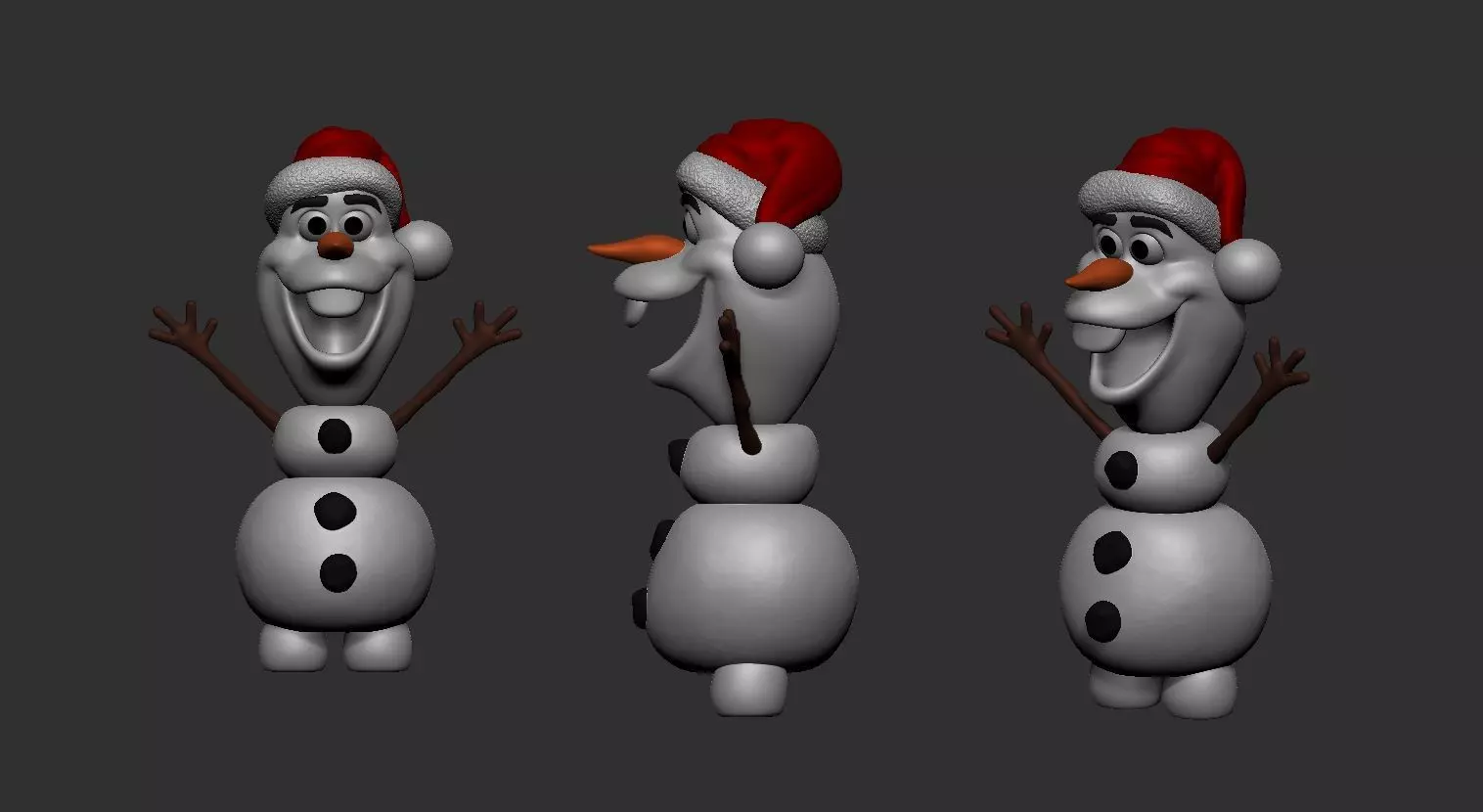 Olaf forzen character 3D print model