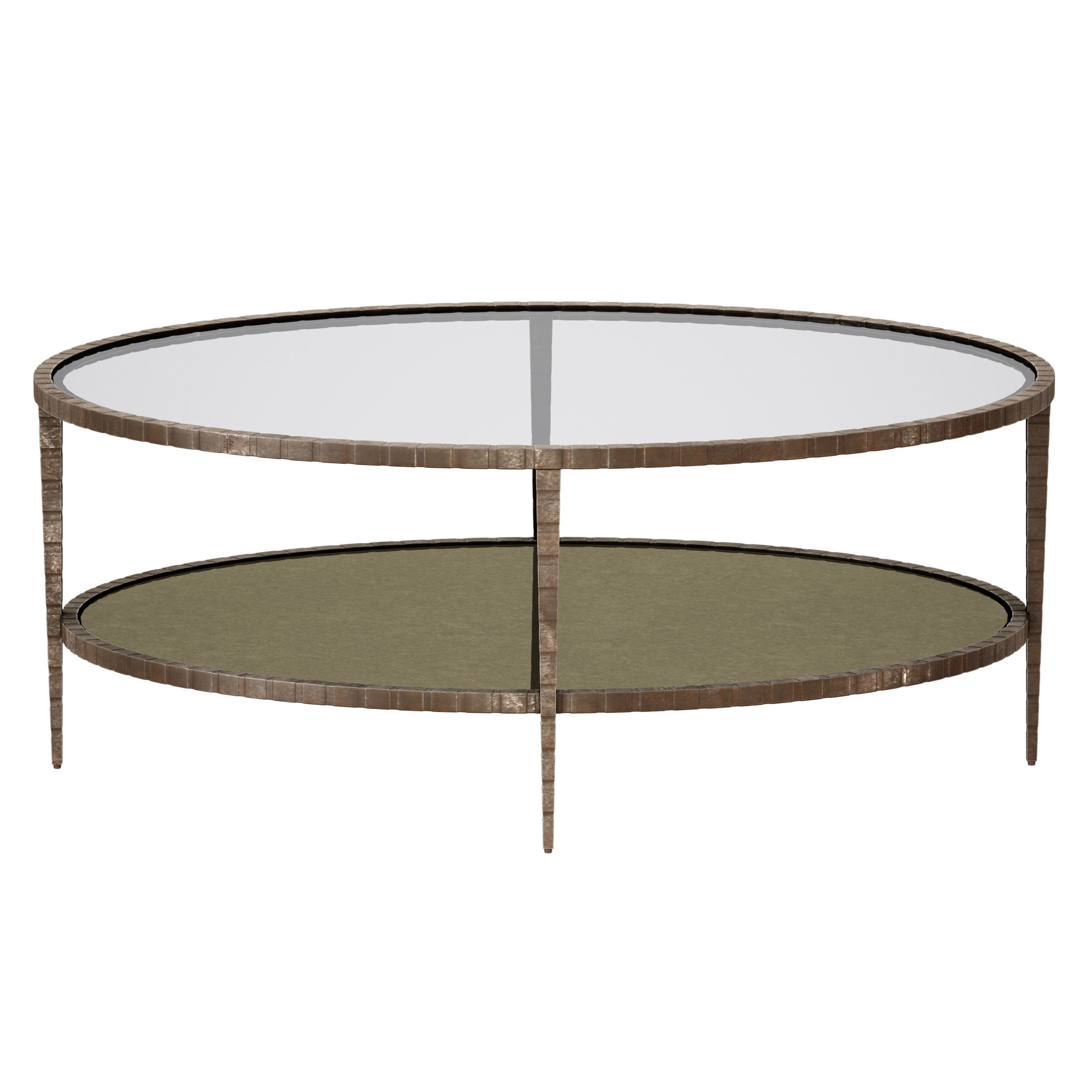 Clairemont Oval Coffee Table Crate and Barrel 3D model CGTrader