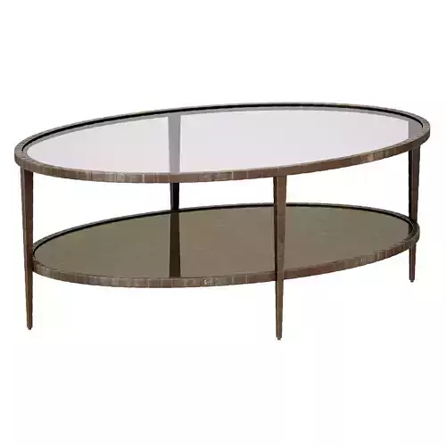 Clairemont Oval Coffee Table Crate and Barrel