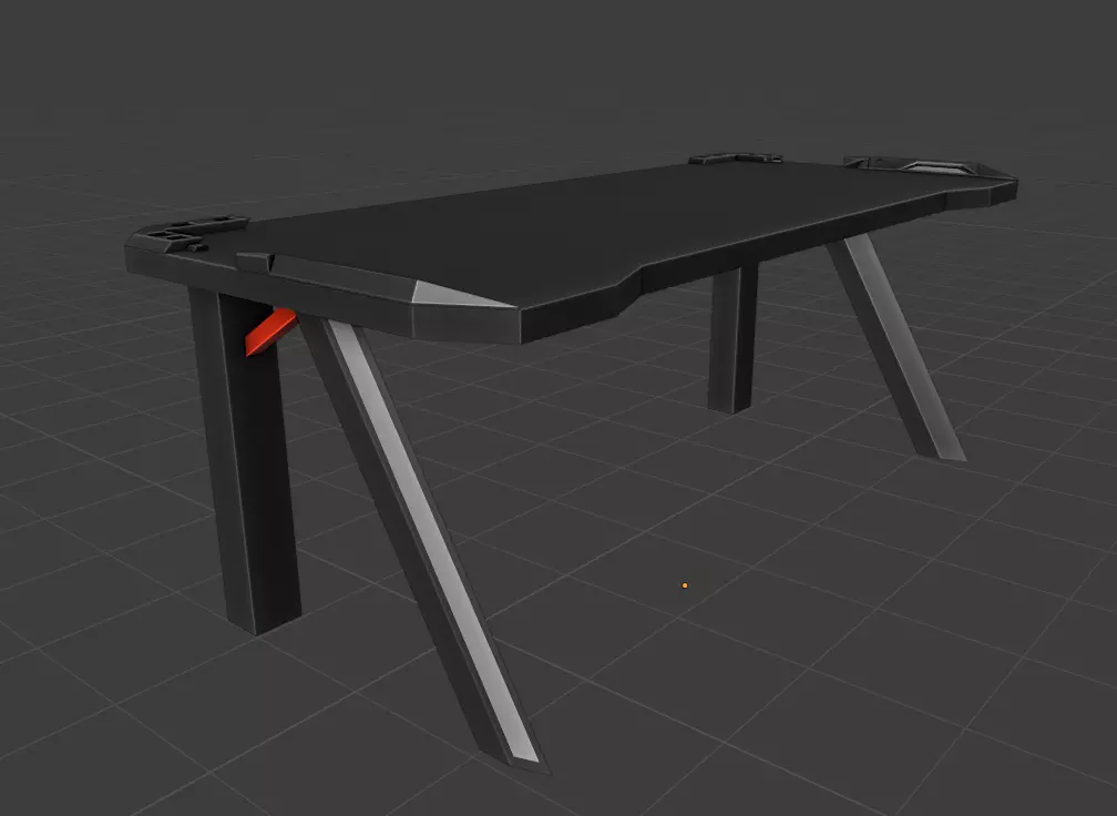 Game Table Low-poly 3D model_0