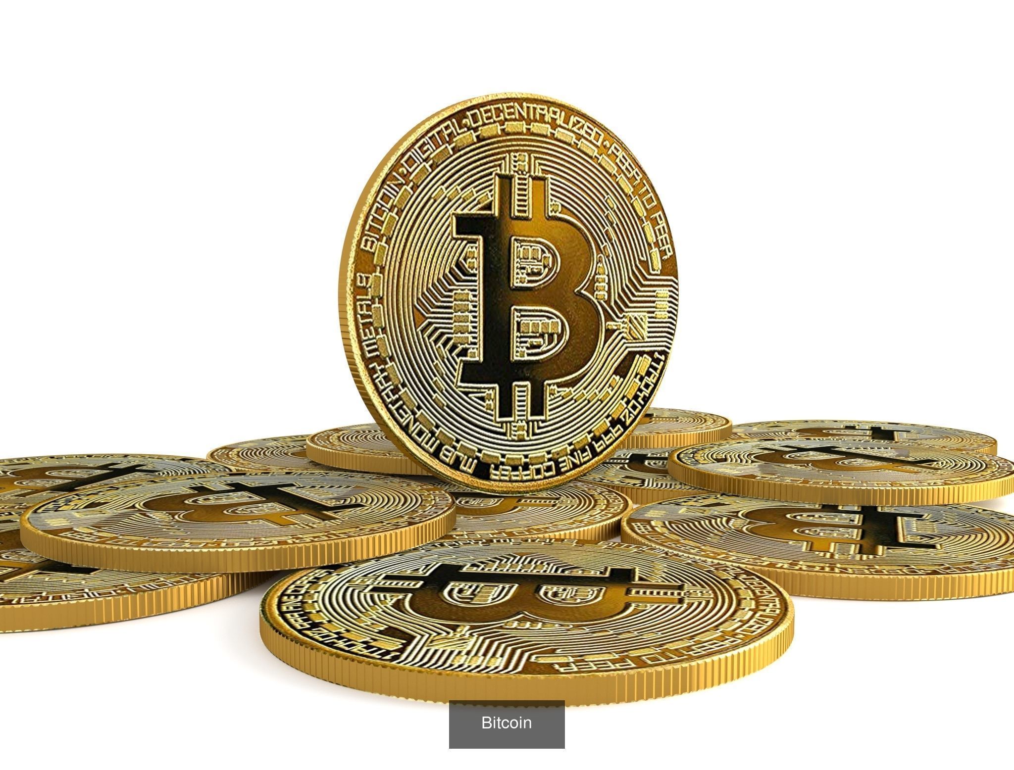 Bitcoin  Cryptocurrency 3D Model Collection_3
