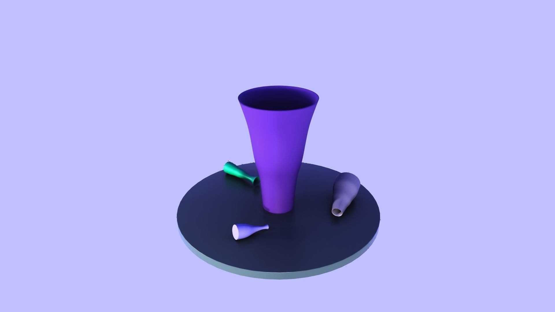 Procedural vase generator Low-poly 3D model_7