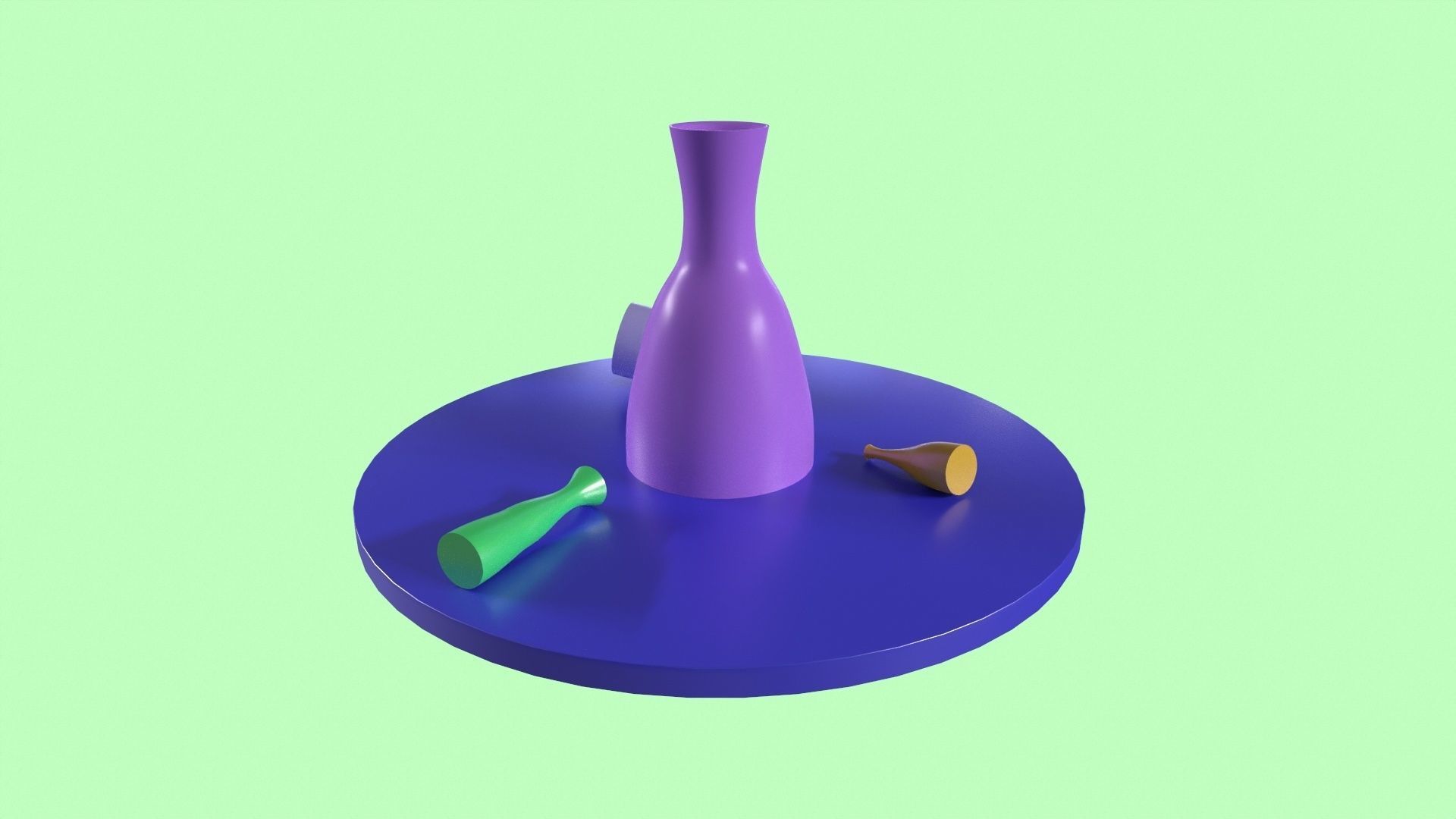 Procedural vase generator Low-poly 3D model_4