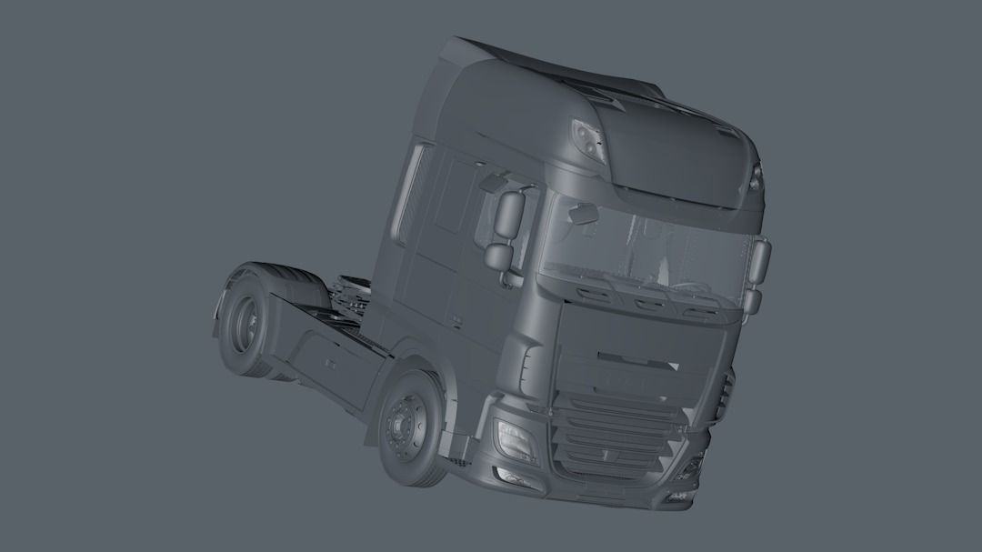 2018 DAF 106 XF EURO 6 4X2 3D model_12