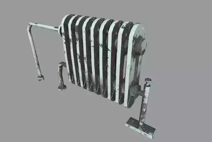Radiator soiled Low-poly 3D model