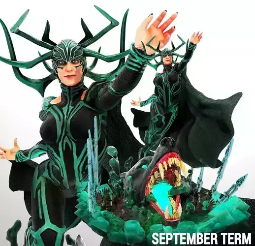 Wicked Marvel Hela Sculpture STLs ready for printing
