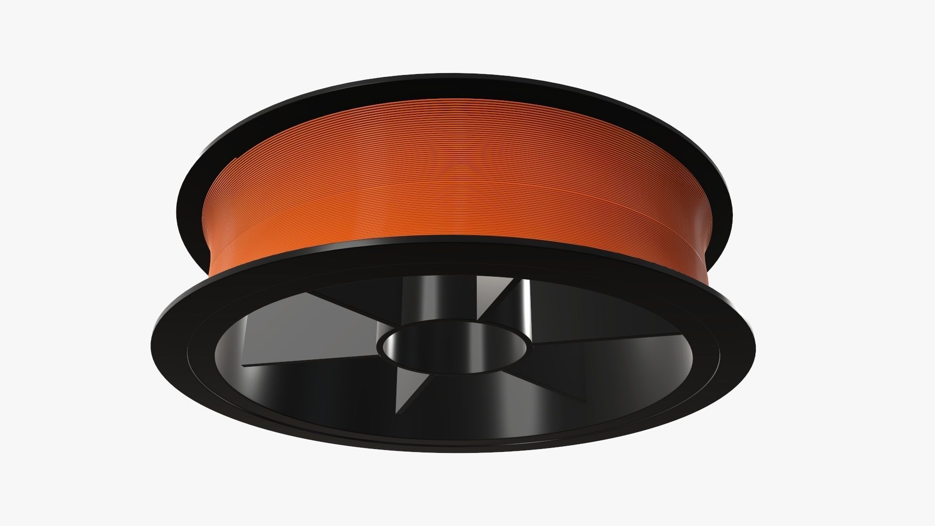 Fishing line with single spool 02 3D model_5