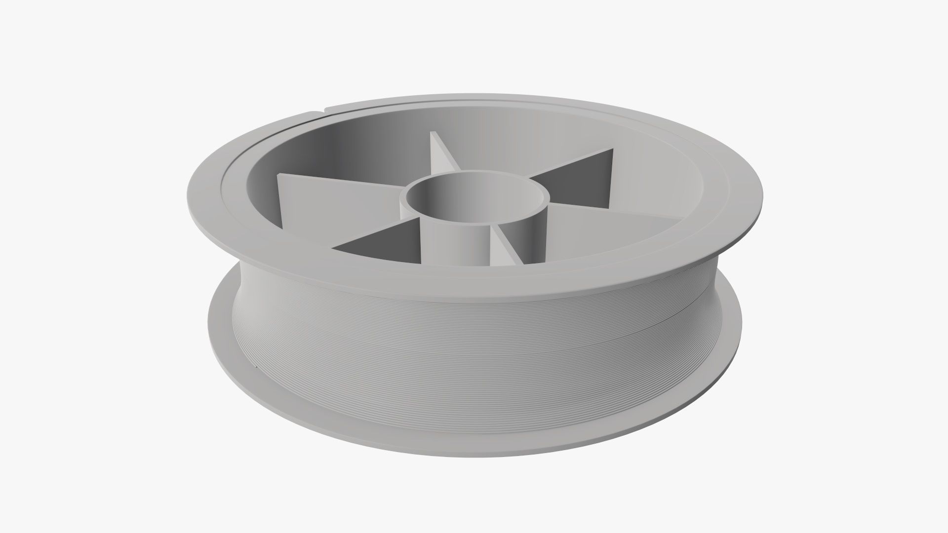 Fishing line with single spool 02 3D model_7