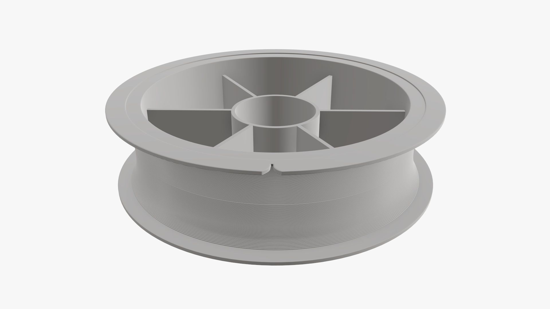 Fishing line with single spool 02 3D model_6