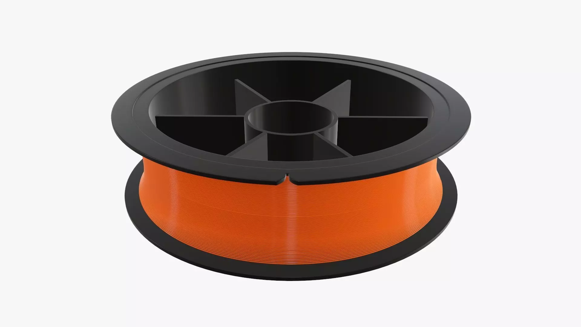 Fishing line with single spool 02 3D model_0