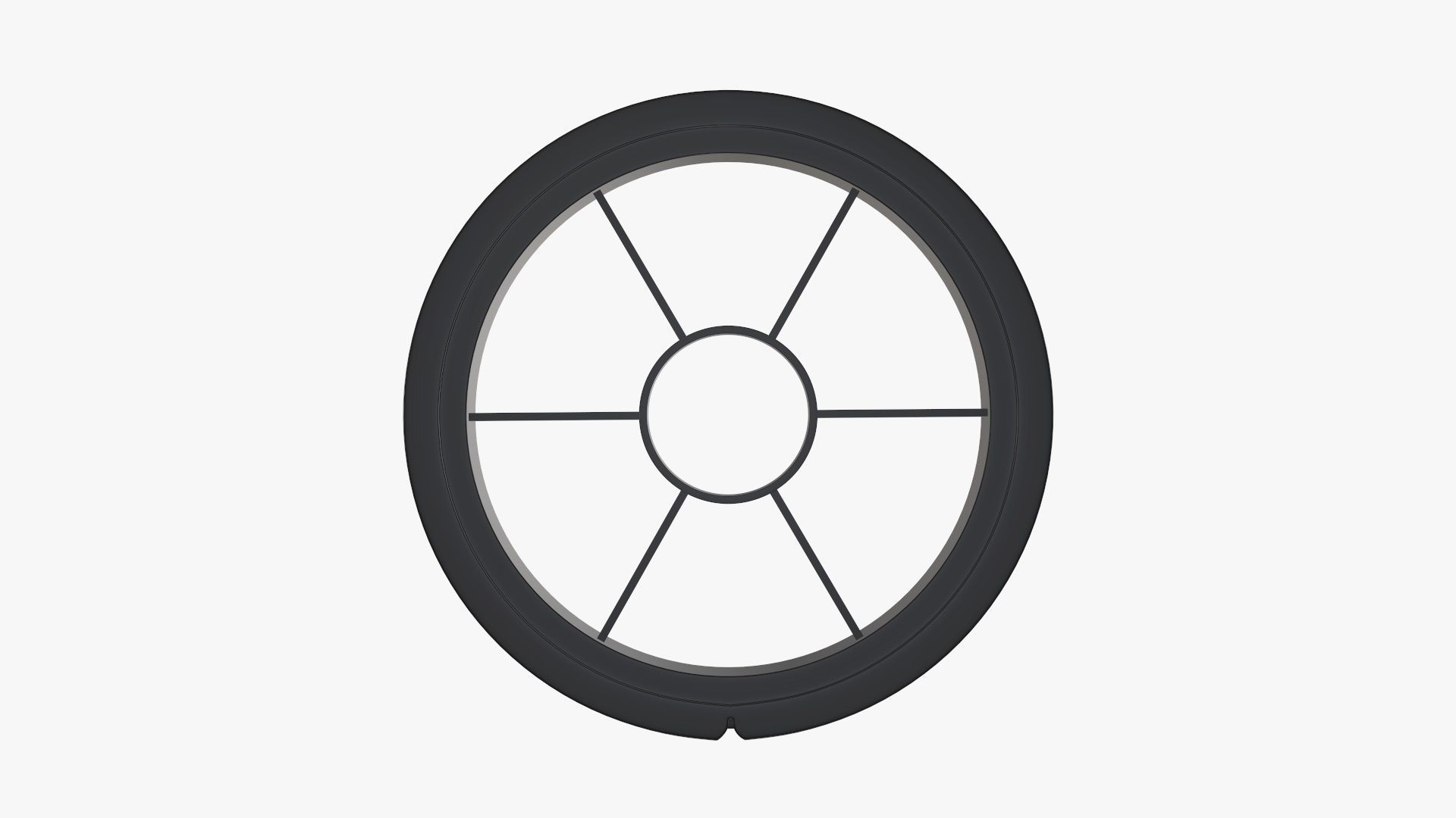 Fishing line with single spool 02 3D model_4