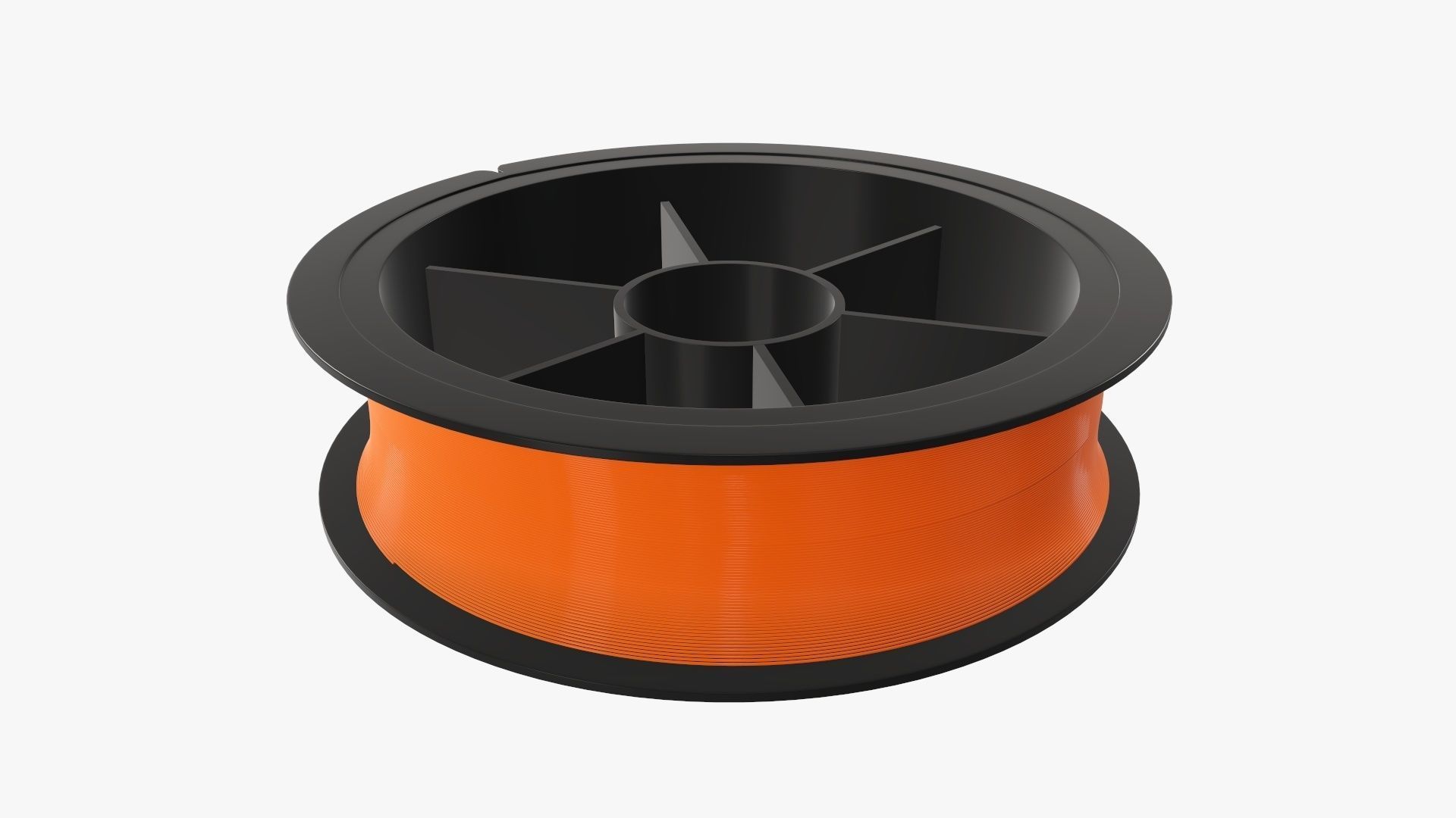 Fishing line with single spool 02 3D model_1