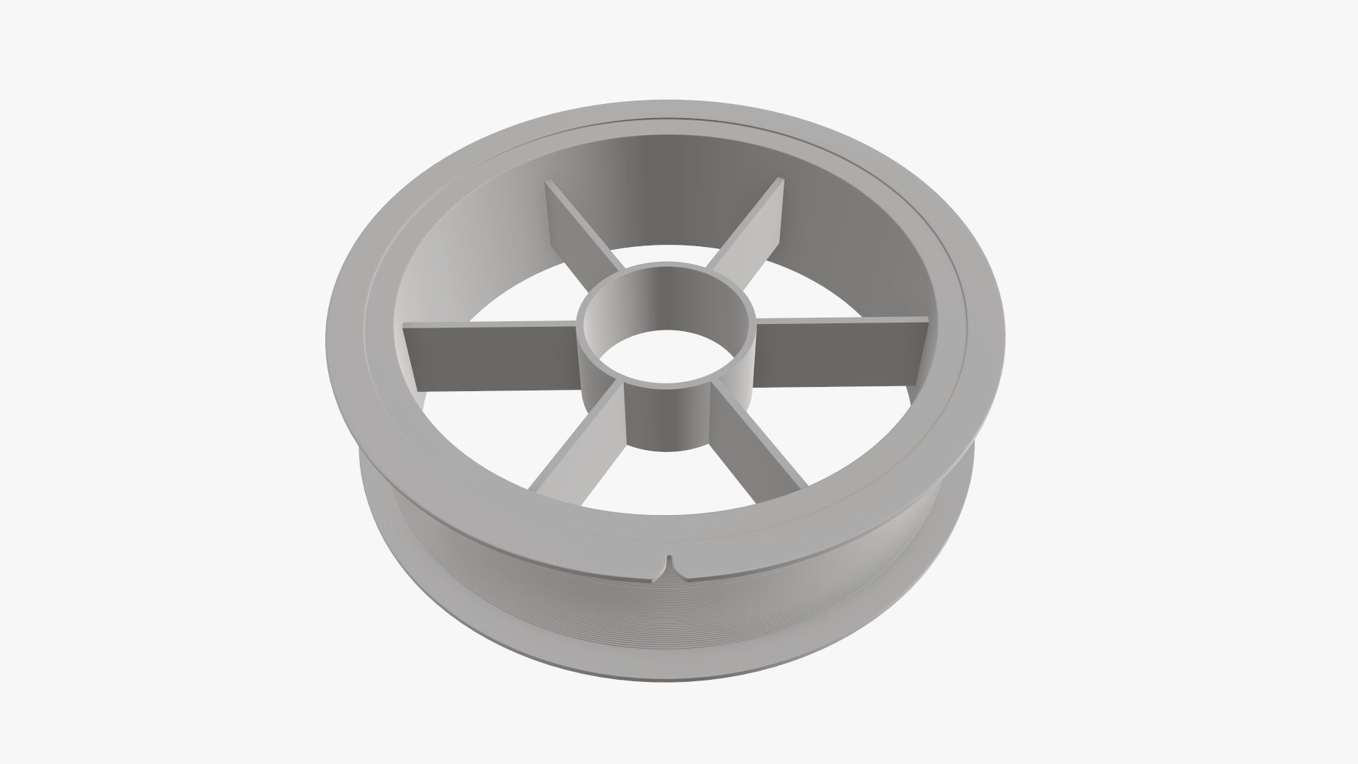 Fishing line with single spool 02 3D model_8